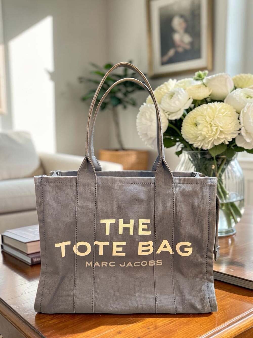 Marc Jacobs The Medium Tote Bag Canvas Grey